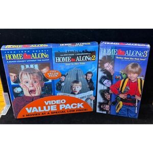 Home Alone Trilogy VHS Set: Macaulay Culkin Factory Sealed Video Value Pack